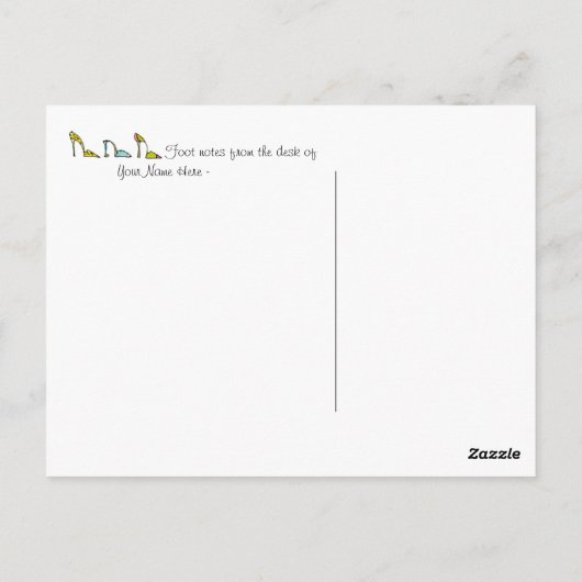 Geschenke im Showshop Postkarte (Rückseite)