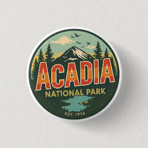 Geschenke im Vintage-Stil aus dem Acadia National Button