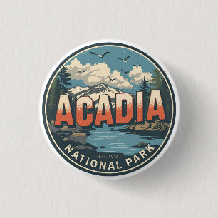Geschenke im Vintage-Stil aus dem Acadia National Button