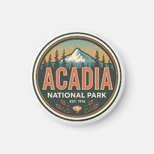 Geschenke im Vintage-Stil aus dem Acadia-Nationalp Magnet