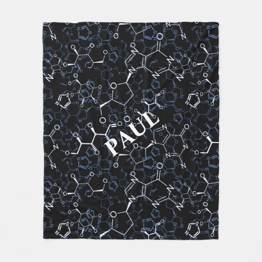 Geschenke in der chemischen Formel Fleecedecke (Vorderseite)