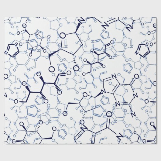 Geschenke in der chemischen Formel Geschenkpapier (Flach)