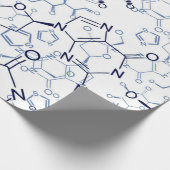 Geschenke in der chemischen Formel Geschenkpapier (Ecke)