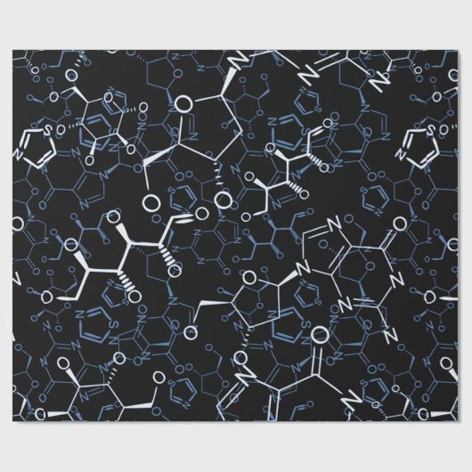 Geschenke in der chemischen Formel Geschenkpapier (Flach)