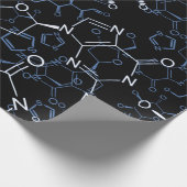 Geschenke in der chemischen Formel Geschenkpapier (Ecke)