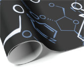 Geschenke in der chemischen Formel Geschenkpapier (Rolleneckpunkt)