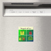 Geschenke in Hübschen Schriften Magnet (In Situ (Geschirrspüler))