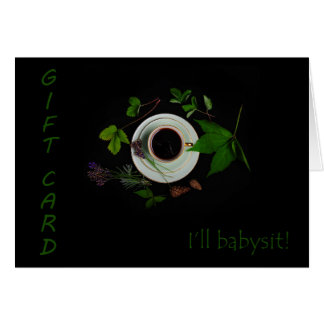 GESCHENKE KARTE - Ich werde Babysit!