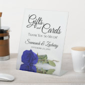 Geschenke & Karten Royal Blue oder Cobalt Rose Vie Sockelschild (In SItu)