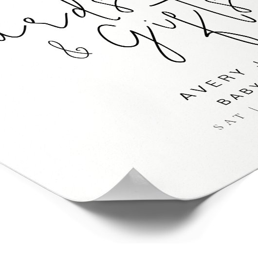 Geschenke Karten Schildern Minimal Boho Kleidung B Poster (Ecke)