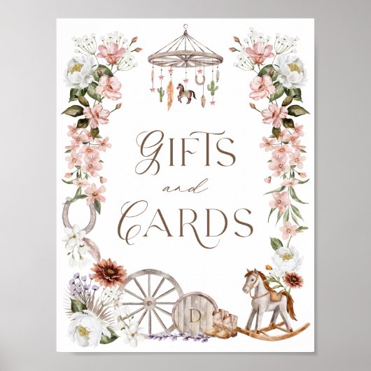 Geschenke & Karten Wilder Western Blumenknecht Poster (Vorne)