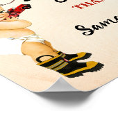 Geschenke Kleines Feuerwehrbaby Duschzeichen Poster (Ecke)