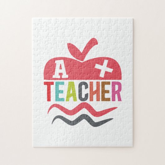 Geschenke Lehrer | A Plus Teacher Puzzle (Vertikal)