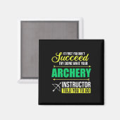 Geschenke Lehrer | Archery Instructor Coach Magnet (Vorderseite/Rückseite)