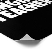 Geschenke Lehrer | Bester Gesangslehrer Poster (Ecke)