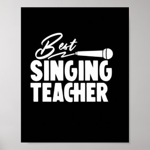 Geschenke Lehrer Bester Gesangslehrer Poster