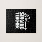 Geschenke Lehrer | Bester Gesangslehrer Puzzle (Horizontal)