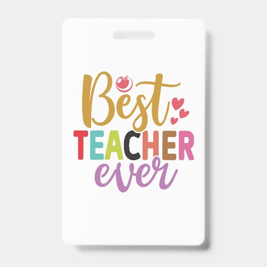 Geschenke Lehrer | Bester Lehrer je Ausweis (Vorderseite)