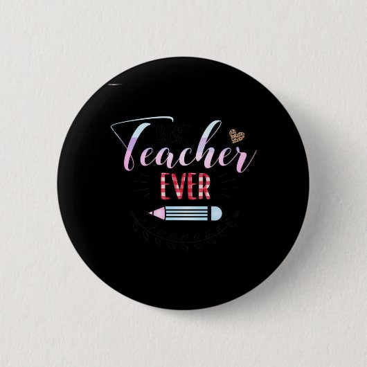 Geschenke Lehrer | Bester Lehrer je Button (Vorderseite)