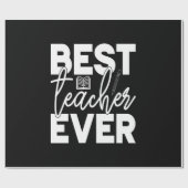 Geschenke Lehrer | Bester Lehrer je Geschenkpapier (Flach)