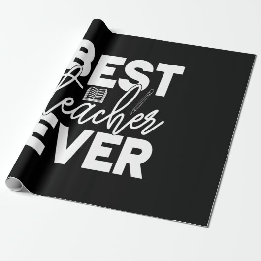 Geschenke Lehrer | Bester Lehrer je Geschenkpapier (Ungerollt)
