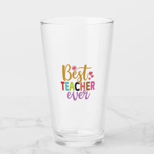 Geschenke Lehrer | Bester Lehrer je Glas (Vorderseite)
