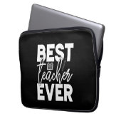 Geschenke Lehrer | Bester Lehrer je Laptopschutzhülle (Vorderseite Links)