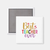 Geschenke Lehrer | Bester Lehrer je Magnet (Vorderseite/Rückseite)