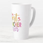 Geschenke Lehrer | Bester Lehrer je Milchtasse (Rechte Ecke)