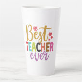 Geschenke Lehrer | Bester Lehrer je Milchtasse (Vorderseite)