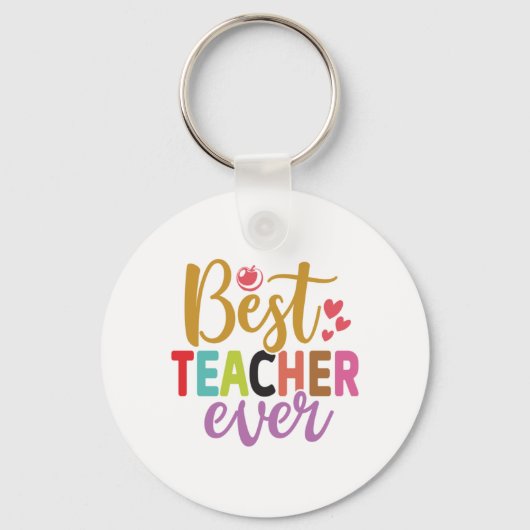 Geschenke Lehrer | Bester Lehrer je Schlüsselanhänger (Vorderseite)
