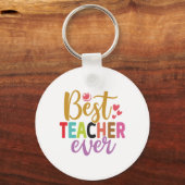 Geschenke Lehrer | Bester Lehrer je Schlüsselanhänger (Vorderseite)