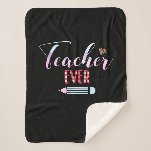 Geschenke Lehrer | Bester Lehrer je Sherpadecke (Vorderseite)