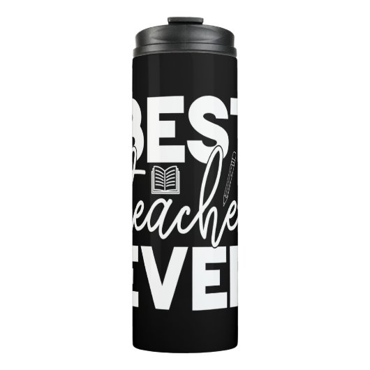 Geschenke Lehrer | Bester Lehrer je Thermosbecher (Vorderseite)