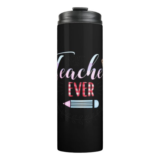 Geschenke Lehrer | Bester Lehrer je Thermosbecher (Vorderseite)