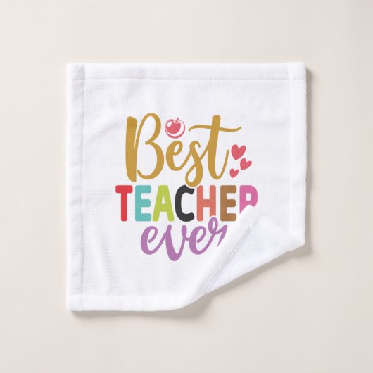 Geschenke Lehrer | Bester Lehrer je Waschlappen (Waschlappen)