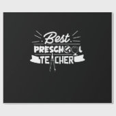 Geschenke Lehrer | Bester Preschool-Lehrer Geschenkpapier (Flach)