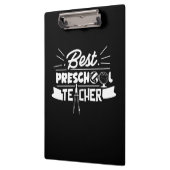 Geschenke Lehrer | Bester Preschool-Lehrer Klemmbrett (Links)