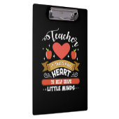 Geschenke Lehrer | Big Heart Teacher Klemmbrett (Rechts)