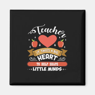 Geschenke Lehrer Big Heart Teacher Magnet