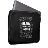 Geschenke Lehrer | Bleib Positiv Math Teacher Laptopschutzhülle (Vorne Rechts)