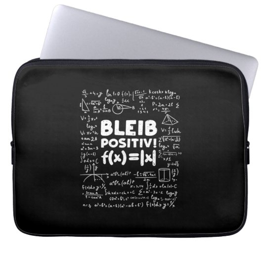 Geschenke Lehrer | Bleib Positiv Math Teacher Laptopschutzhülle (Vorderseite)