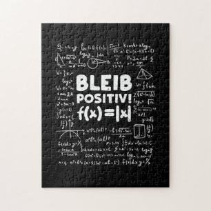 Geschenke Lehrer   Bleib Positiv Math Teacher Puzzle