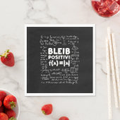 Geschenke Lehrer | Bleib Positiv Math Teacher Serviette (Beispiel)