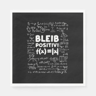 Geschenke Lehrer   Bleib Positiv Math Teacher Serviette