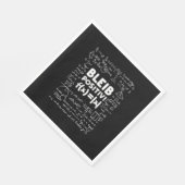 Geschenke Lehrer | Bleib Positiv Math Teacher Serviette (Ecke)