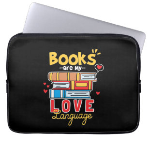 Geschenke Lehrer   Bücher sind meine Liebe Laptopschutzhülle