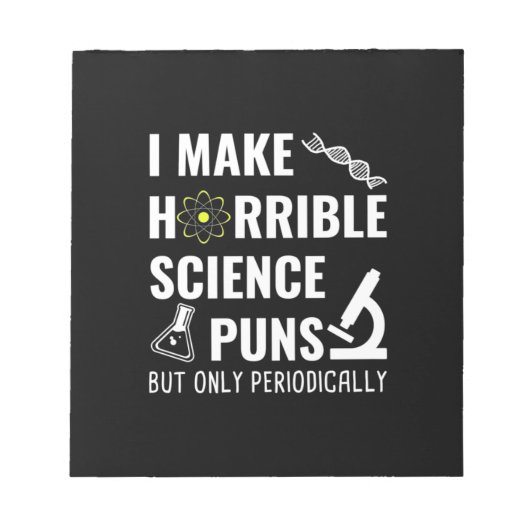 Geschenke Lehrer | Chemie I Make Horrible Notizblock (Vorderseite)