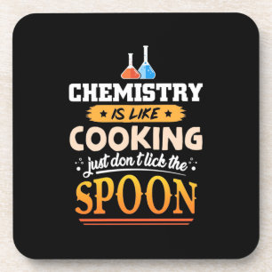 Geschenke Lehrer Chemie ist wie Kochen Getränkeuntersetzer