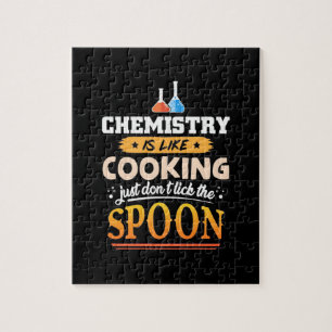 Geschenke Lehrer   Chemie ist wie Kochen Puzzle